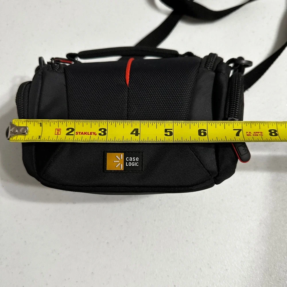 Case Logic Black Compact Camera Bag Padded Digital Camcorder‎ Case Strap Pockets